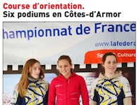 Course d'orientation Lorient. Six podiums en Côtes d'Armor, au WEESOO