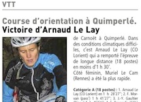 Victoire d'Arnaud Le Lay, du COLorient