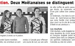 Course d'orientation : deux moelannaises se distinguent