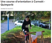 une course d'orientation à Carnoët