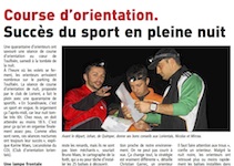 Pratique familiale de la course d'orientation