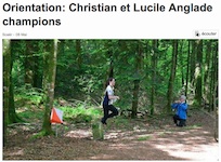 Orientation : Christian et Lucile Anglade champions