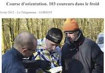 Course d'orientation. 103 coureurs dans le froid