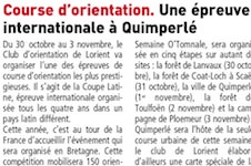 Course d'orientation. Une épreuve internationale à Quimperlé