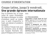 Coupe Latine jusqu'à vendredi. Une grande épreuve internationale