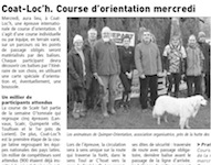 Coat Loch course d'orientation mercredi